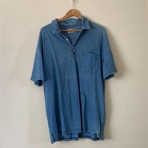 Faherty Indigo Polo Shirt
